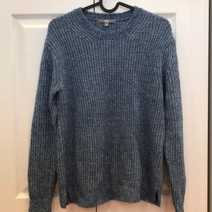 Blue and White Marbled Uniqlo Knit Sweater